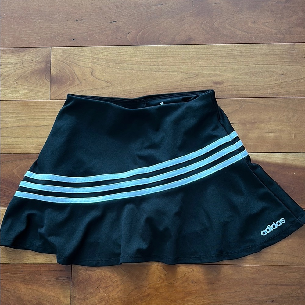 Adidas Black and White Mini Skater Skirt